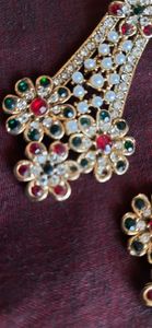 heavy pearl  stone diamond partywear earings