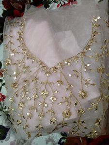 Light Pink Unstitched Lehanga