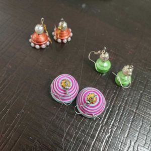 Jhumka Combo Set Of 3 🌼🌸
