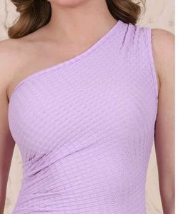 Lilac One-Shoulder Maxi Dress