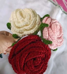 Crochet Rose Bouquet
