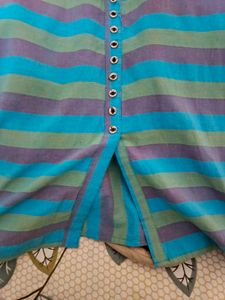 Collar Kurti Multicolored