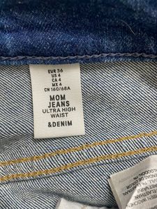 Ultra High Rise Dark Blue Mom Jean