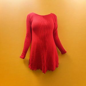 Red Mini Winter Dress
