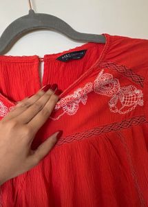 Cute Rust Colour Tunic From Marks And Spencer