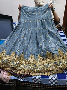 Elegant Embroidered Ethnic Skirt