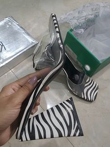 Price Dropped Brand New Zebra Print Heels