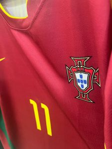 Portugal 2002 home ronaldo 11 football jersey