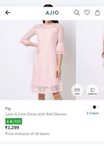 Flash Sale-Pastel Pink A-Line Dress