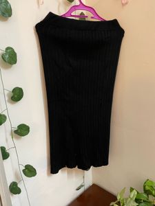 Hot Black Midi Skirt