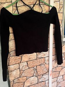 Black Off Shoulder Top