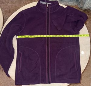 Purple Fleece Zip-Up Jacket