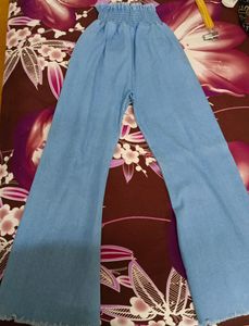 Stretchable High Waist Denim Bell Bottom Jea