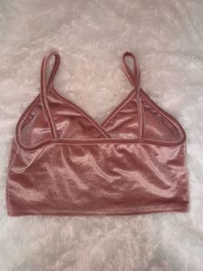 Pink Velvet Cami Top