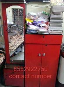 Red Wardrobe with Mirror Pack Of 2