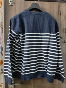 Striped Pullover Sweatshirt
