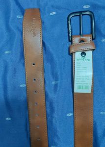 WOODLAND Tan Leather Belt