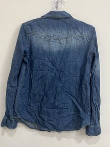 Studded Denim Western Shirt For Women