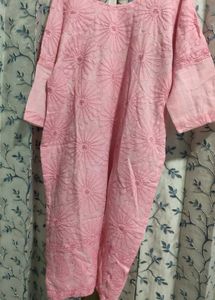 Lucknowi Heavyly Embroidery Chickenkari Kurti