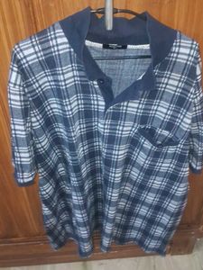 Checked Casual T-Shirt 4xl