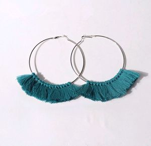 Tassel Hoop Earrings - 03