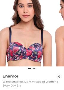 Floral Satin Bra