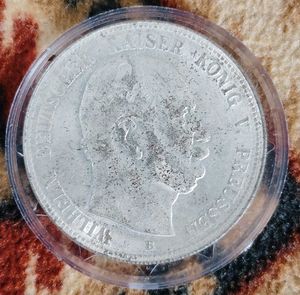 1873 German Reich 5 Mark Coin Replica.