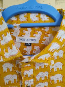 Handblock Elephant Printed Shirt
