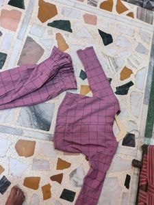 Pink Plaid Set