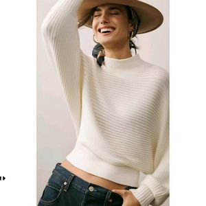 New with tag Pinterest Stylish Cream Knit Sweater