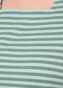 Striped Square Neck Top