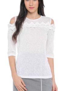 Elegant White Long Sleeve Top