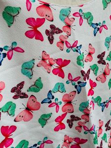 Butterfly Print Top