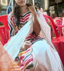 Striped Chevron Kurti Set☺️