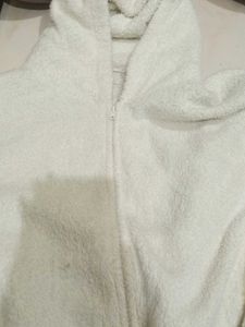 Denim Jeans and cute fury jacket combo