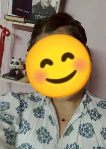 aline white dress blue ethnic pattern