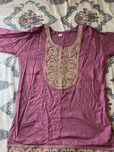 Embroidered Kurti Top
