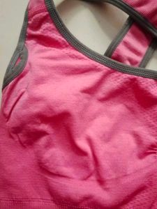 Pink Sports Bra