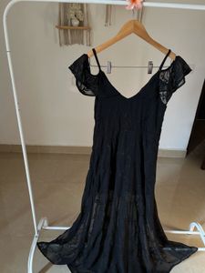 OFF SHOULDER  BLACK MAXI DRESS