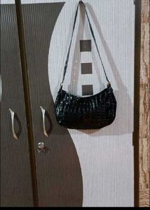 Black Embellished Shoulder Bag