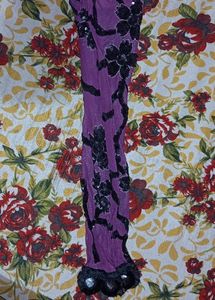 Ethnic Gown Purple Colour