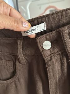 Brown Straight Leg Jeans