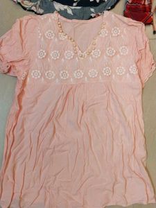 Multi Design Tops Cotton Good Condition