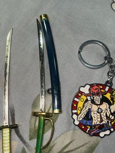 swords and ace keychain