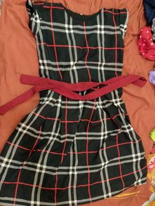 Chic Plaid Fit &amp; Flare Dress