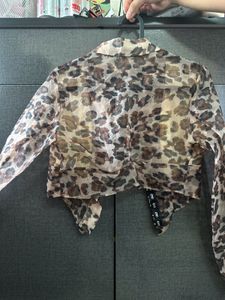 A Leopard Print Blouse.