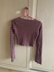Crochet Long Sleeve Top