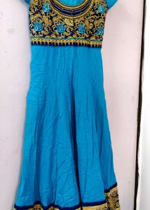 Blue Embroidered Kurta Set