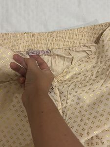 Gold Patterned Trousers