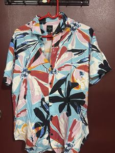 Floral Print Button Down Shirt
